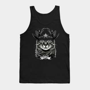 Cat Cowboy Whiskers & Spurs Tank Top